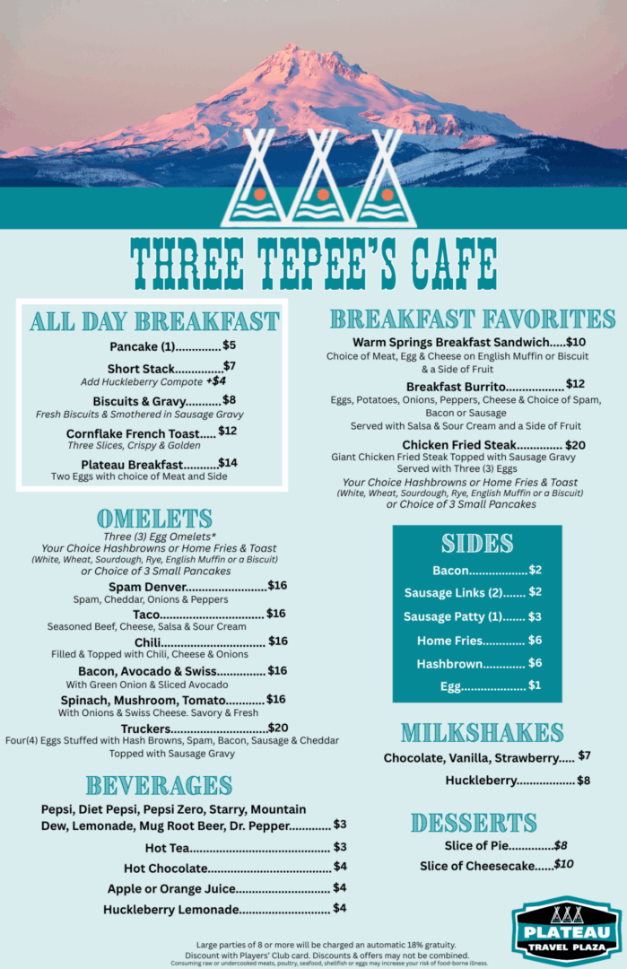 Three Tepees Menu (11 x 17 in) (2)